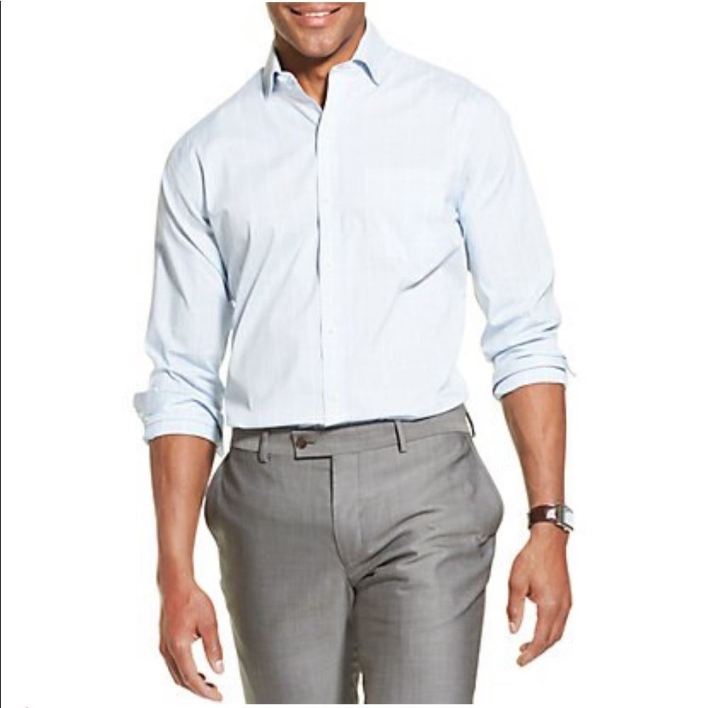 🆕Van Heusen Traveler Classic Fit Plaid Shirt